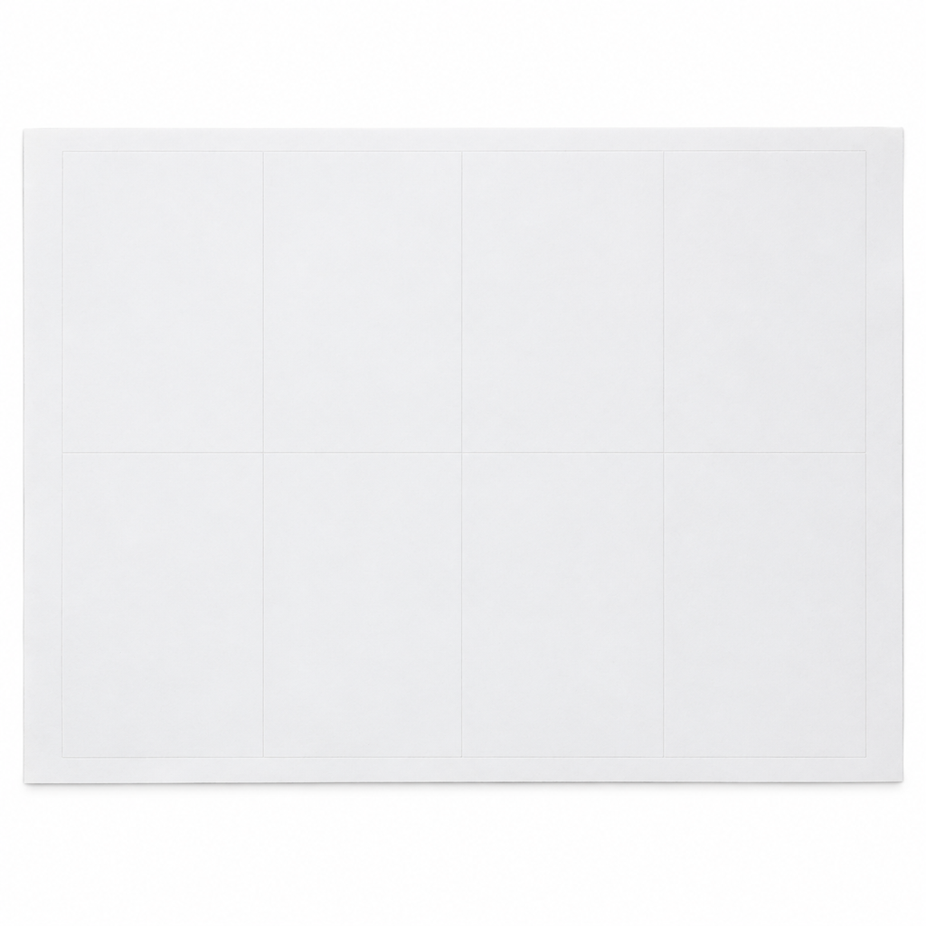G3440(8013) – A4 label sheet, 8 pre-cut labels