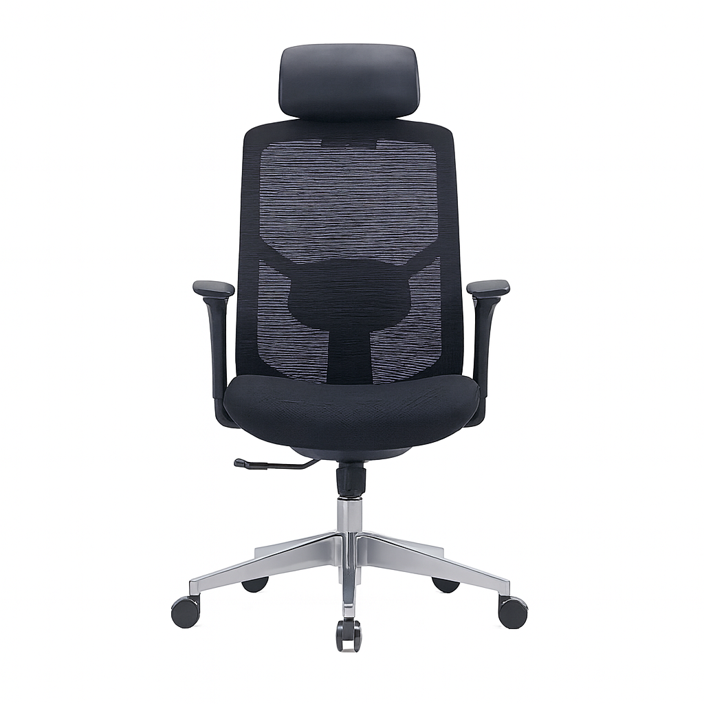 CH-523A – Adjustable PU Headrest Executive Mesh Chair