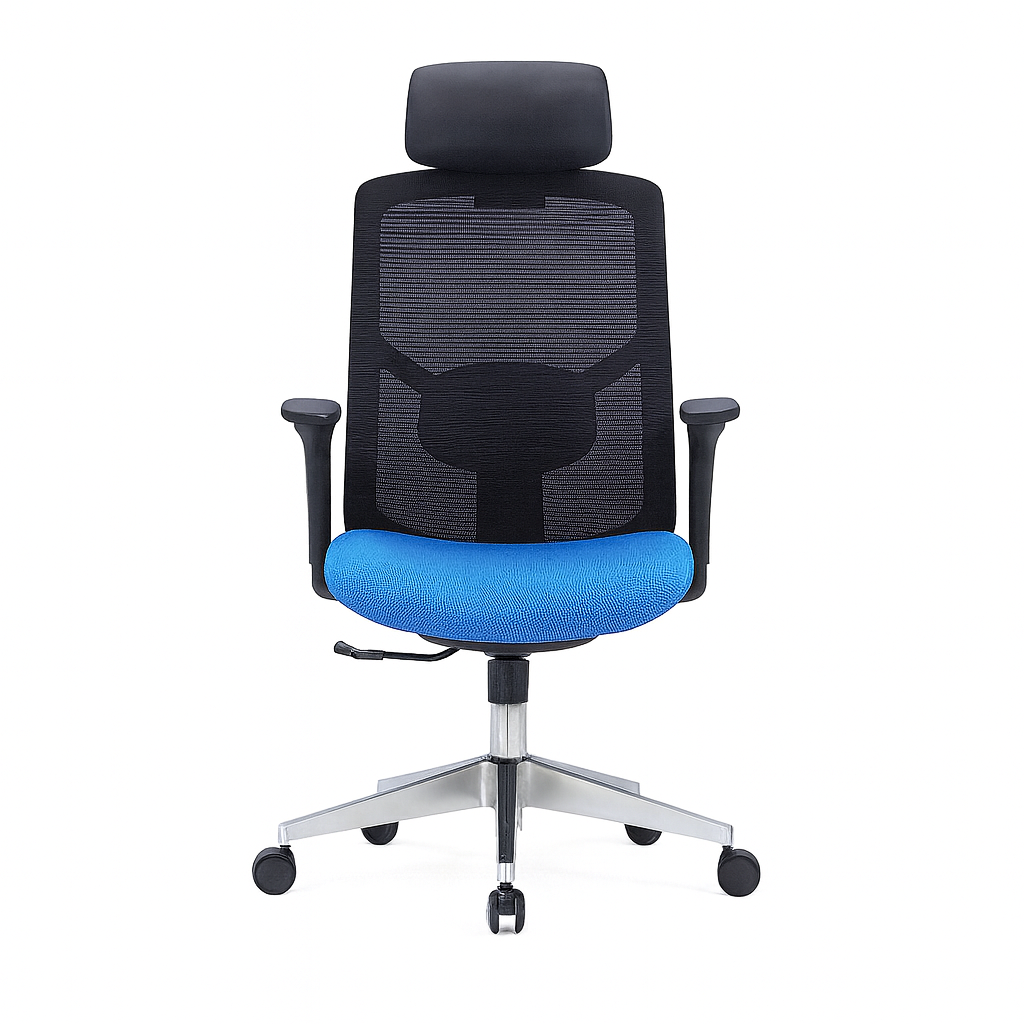 CH-523A – Adjustable PU Headrest Executive Mesh Chair