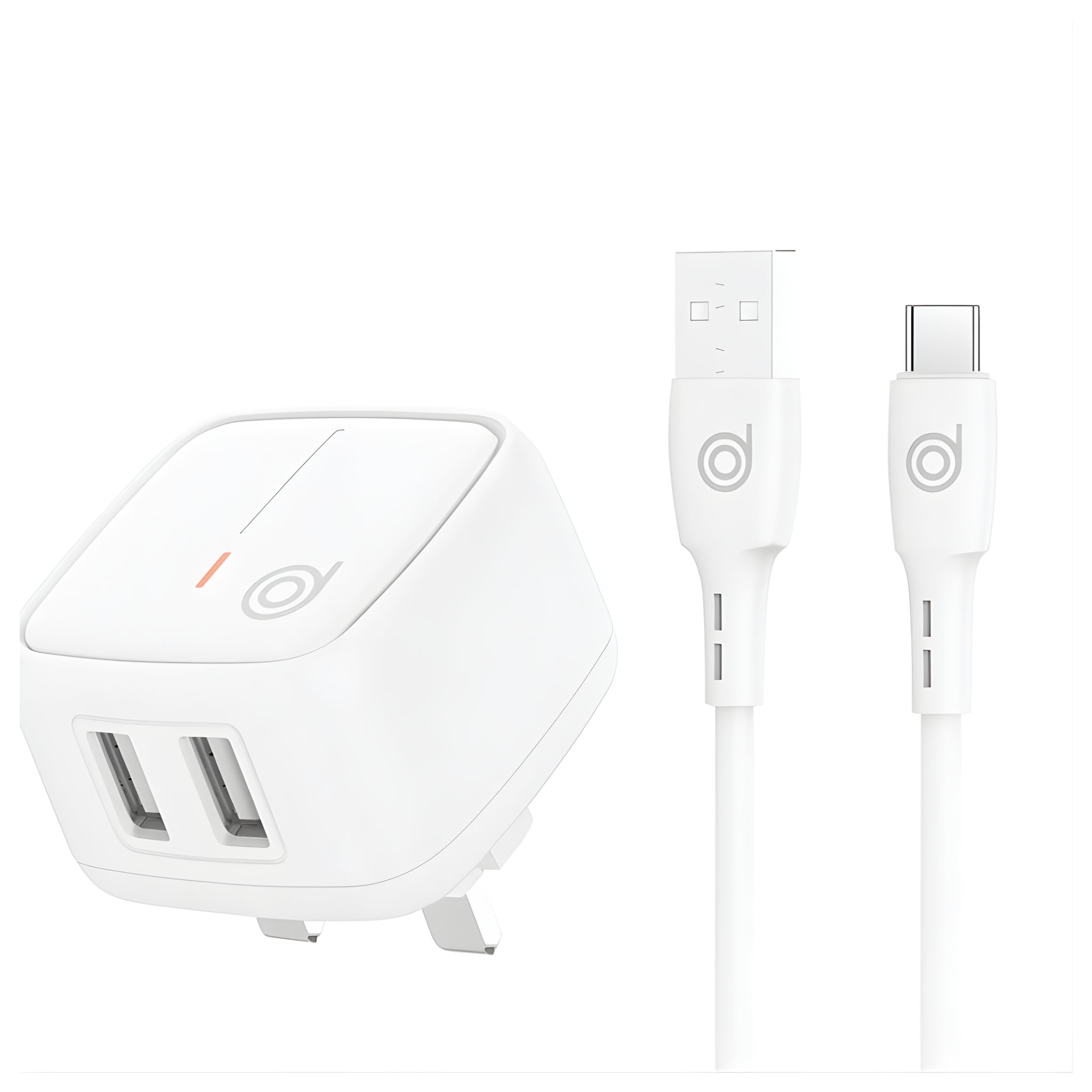 Digifon Cheetah 12W Wall Charger + Type-C Cable – White
