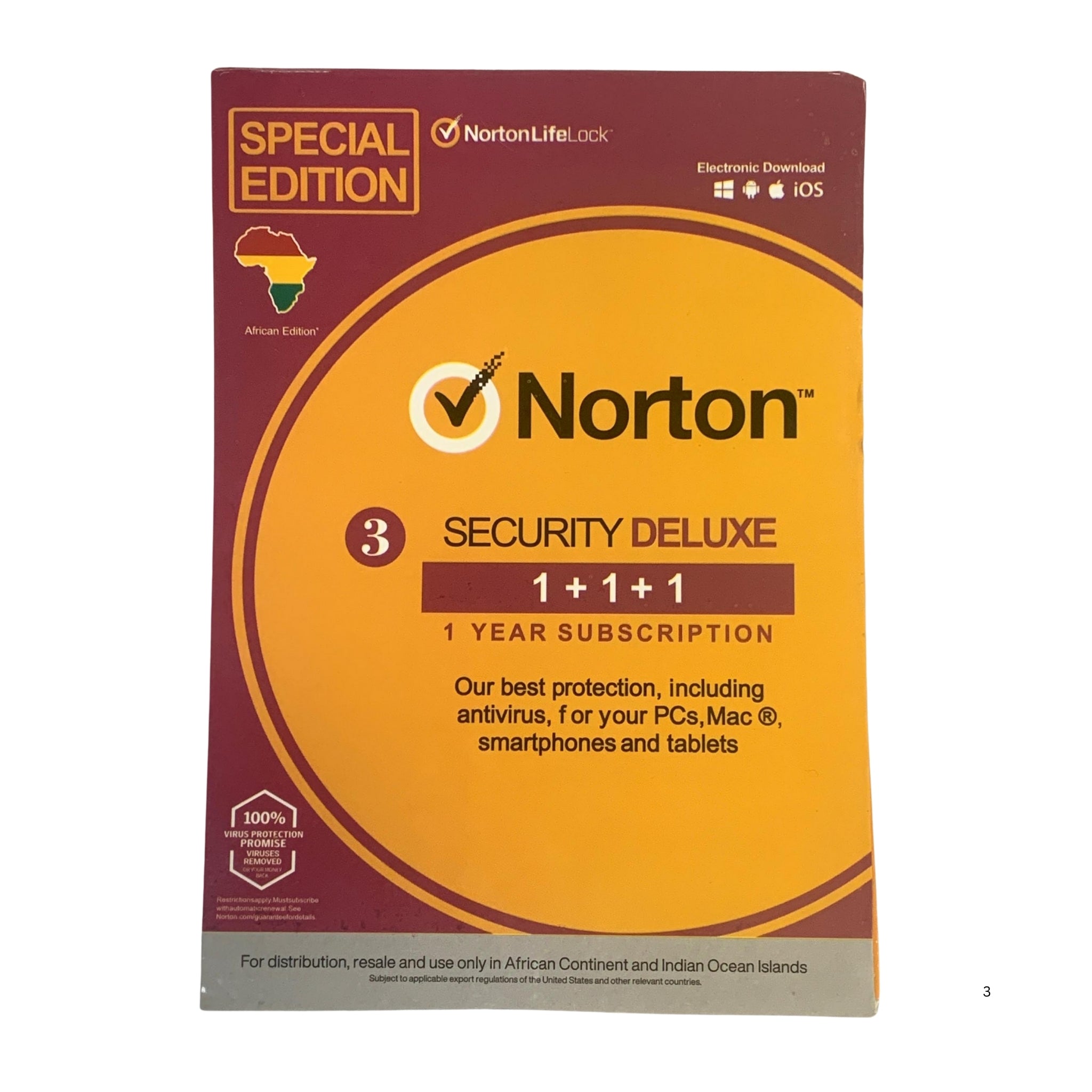 Norton Internet Security Deluxe – 1 + 1 + 1 User Retail Pack