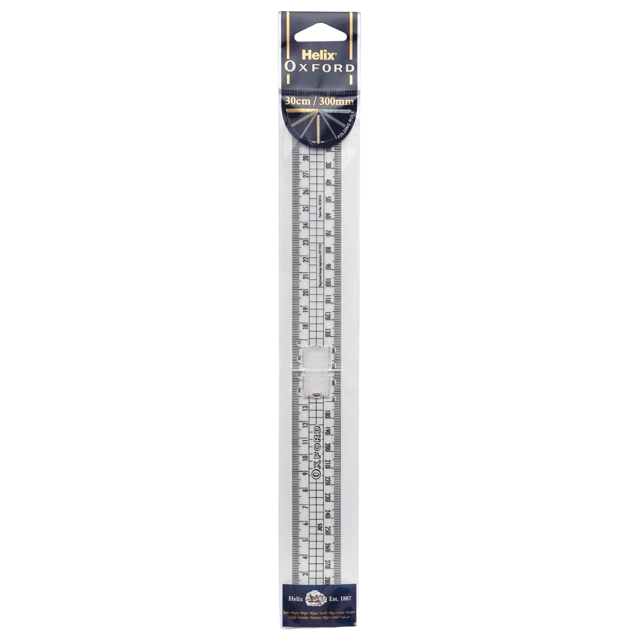 Helix Oxford 30Cm Folding Ruler