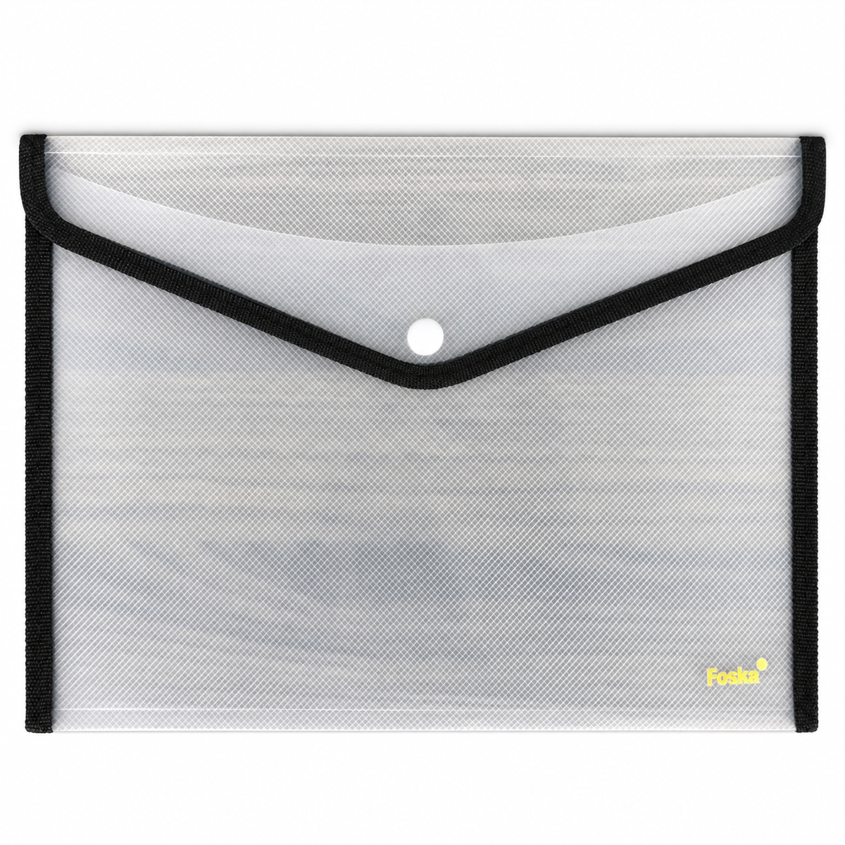 A4 transparent envelope folder, black border
