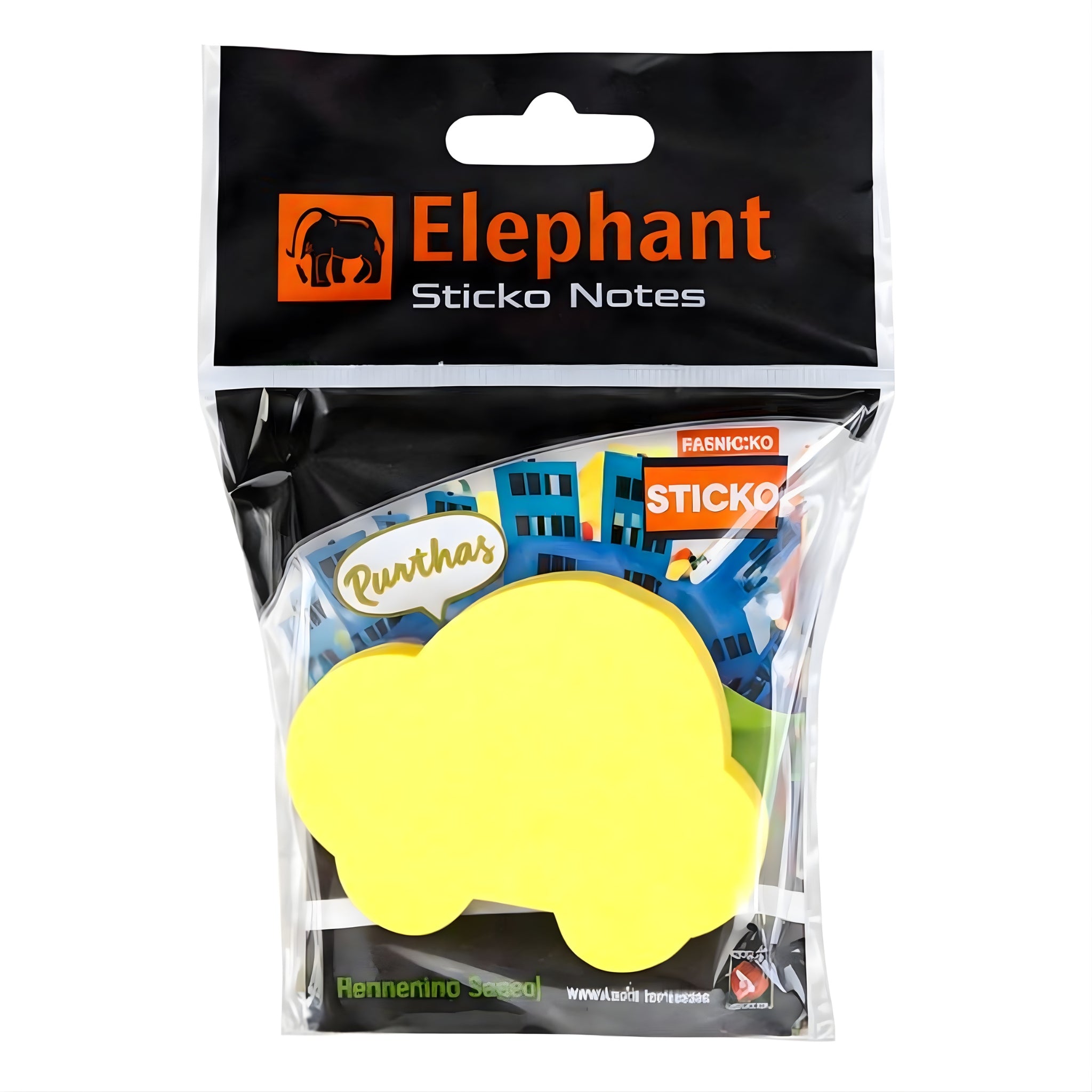 Elephant Sticky Note Die Cut Volks (OPP)