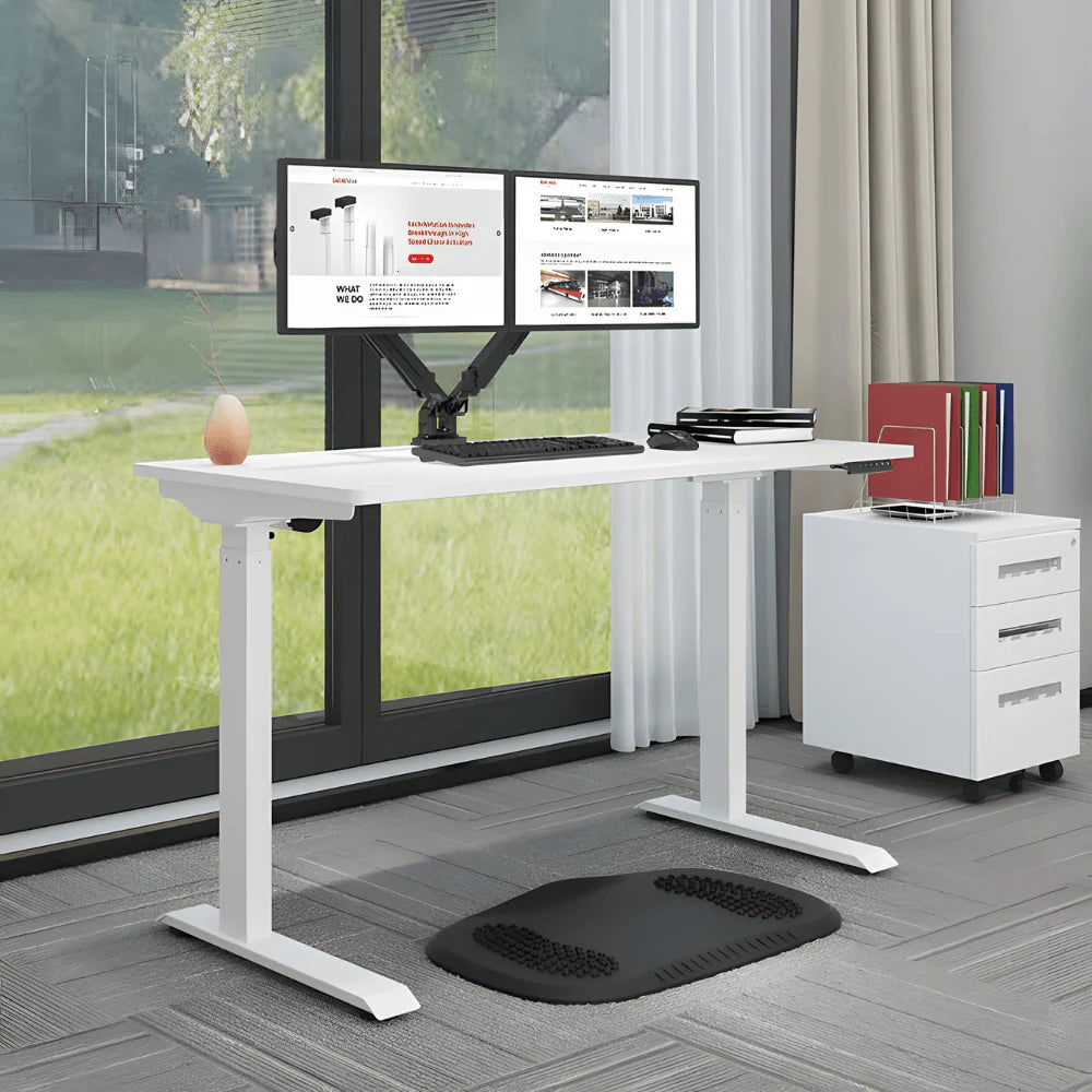 FlexiSpot Standing Desk – White Top & White Frame Single Motor (1200 × 600 mm, 50 kg max)