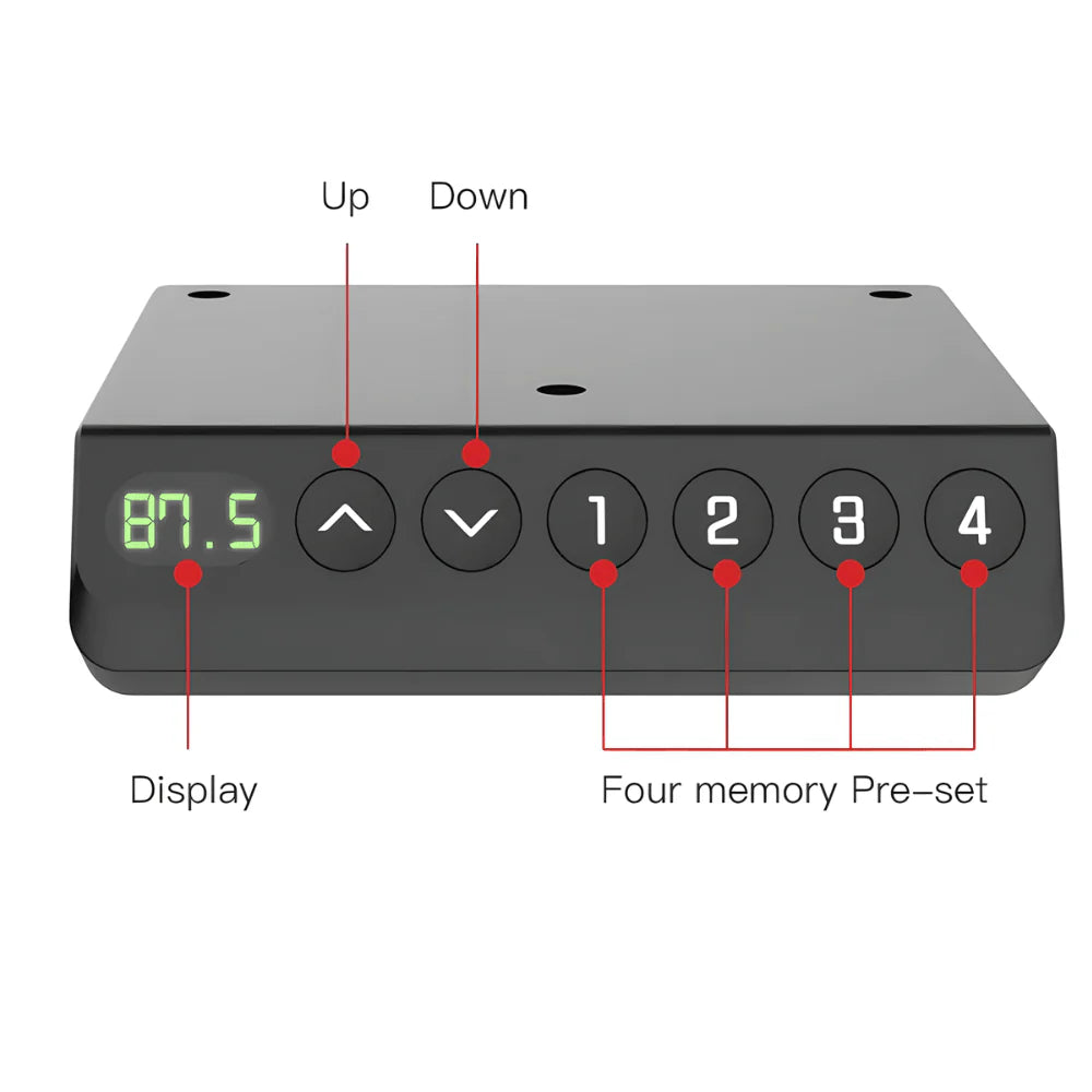 FlexiSpot Standing Desk – White Top & White Frame Single Motor (1200 × 600 mm, 50 kg max)