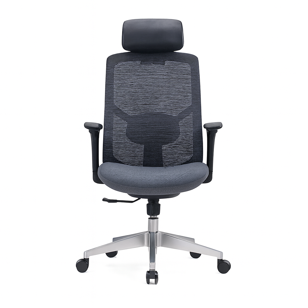 CH-523A – Adjustable PU Headrest Executive Mesh Chair