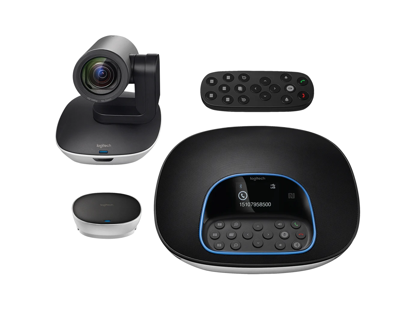 The Logitech CC3000e Group HD Video and Audio-Conferencing System