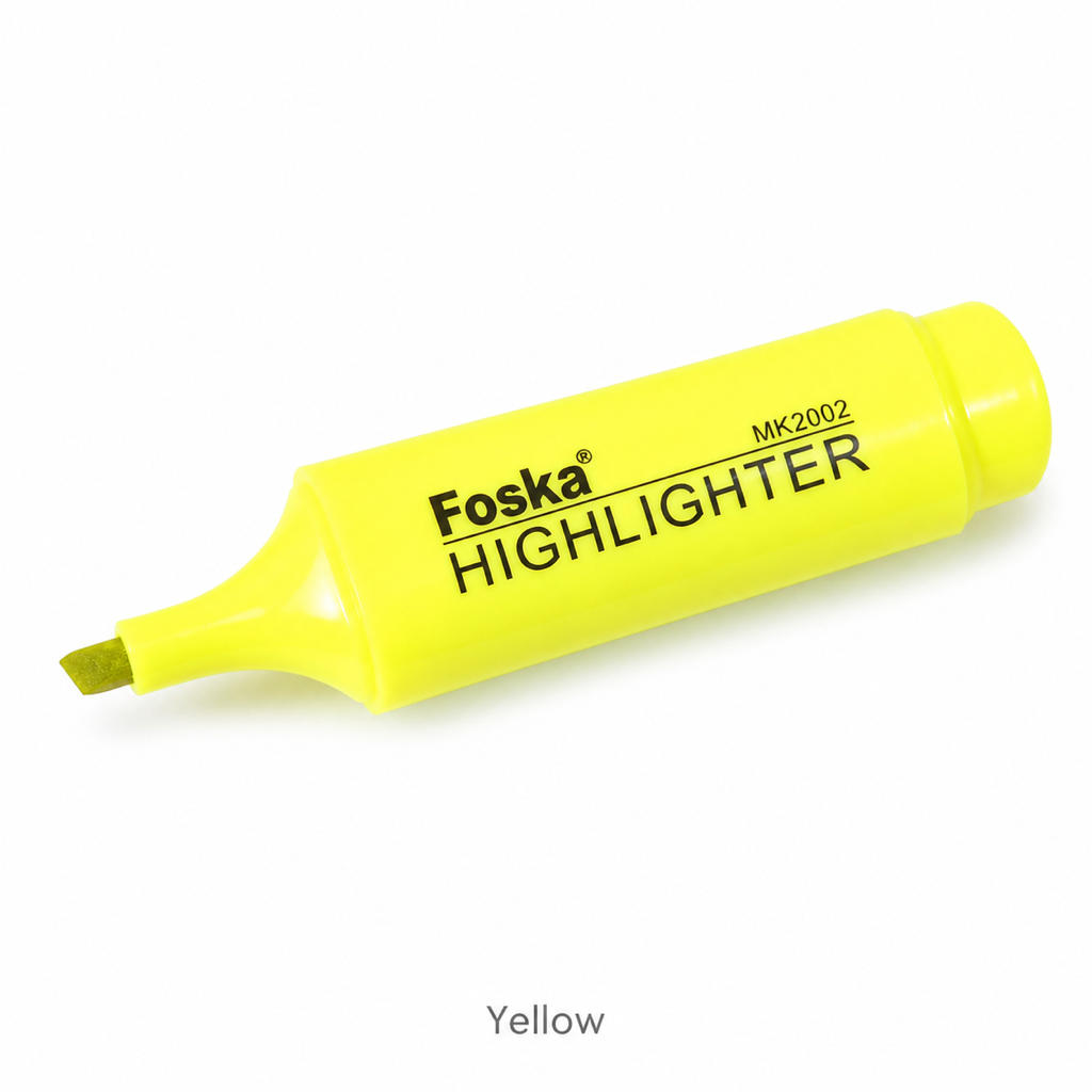 Highlighter Marker Pen – 350m Writing Length — Yellow