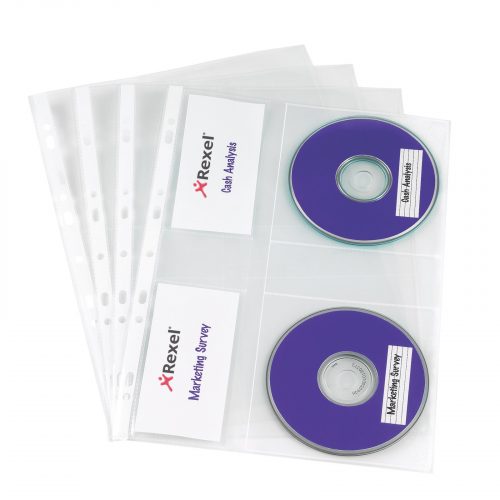 Rexel Nyrex CD Pocket (5) A4