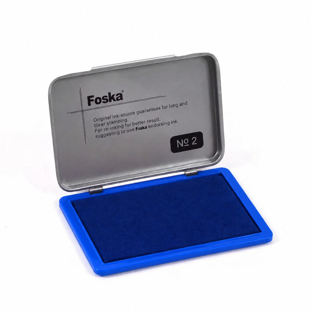 Foska stamp ink pad No.2, blue