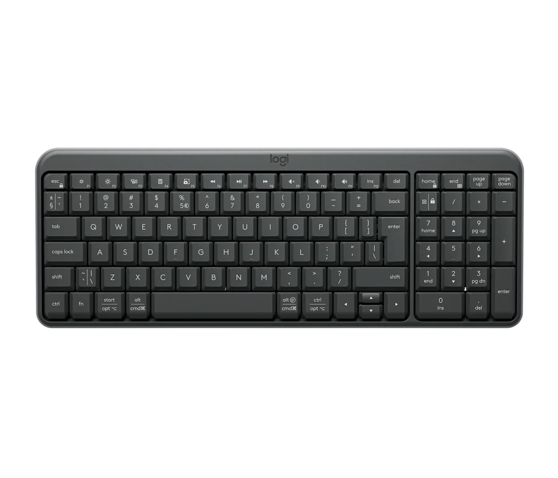 Logitech K250 Keyboard – Graphite – US Int’l – 2.4GHz / Bluetooth