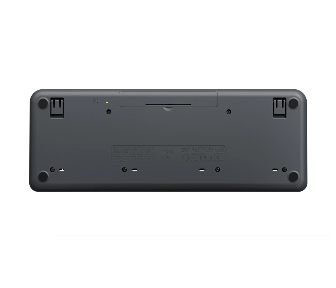 Logitech K250 Keyboard – Graphite – US Int’l – 2.4GHz / Bluetooth