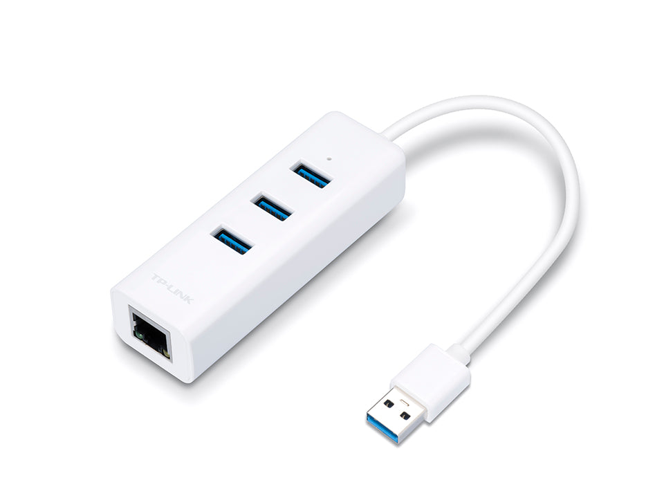 TP-Link UE330 USB 3.0 3-Port Hub & Gigabit Ethernet Adapter - Office R Us Lagos