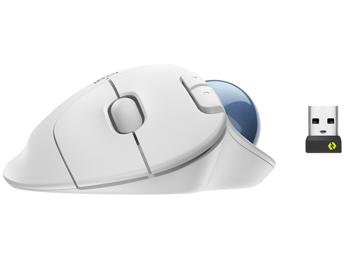 Logitech ERGO M575 Wireless Trackball Mouse – Off White