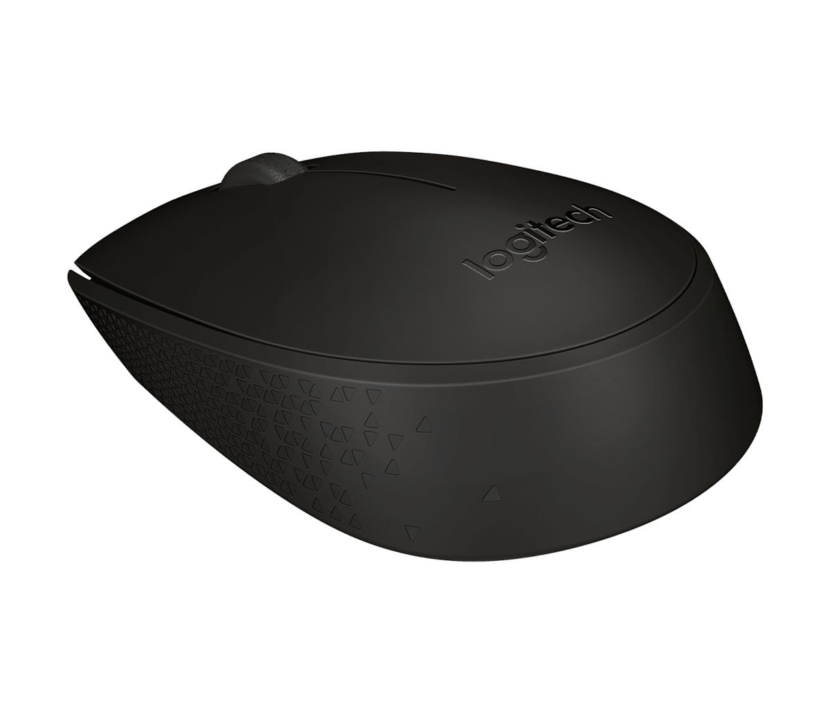 Logitech M171 Wireless Mouse - Black - Side View - Office R Us