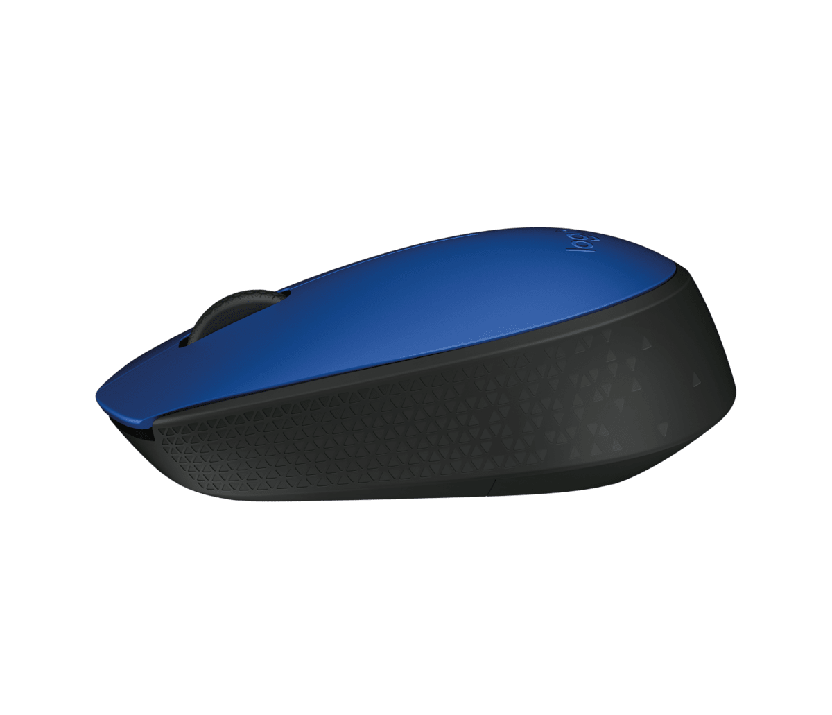 Logitech M171 Wireless Mouse - Blue - Side View - Office R Us