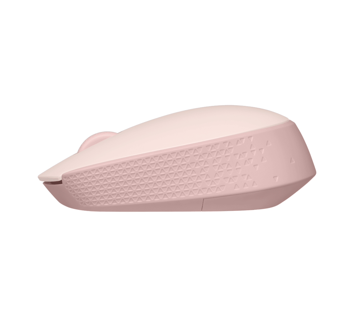 Logitech M171 Wireless Mouse - Rose - Side View - Office R Us