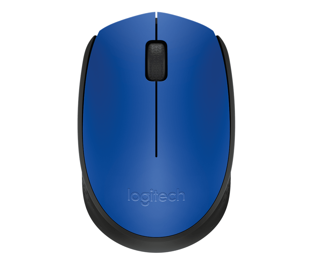 Logitech M171 Wireless Mouse - Blue - Top View - Office R Us