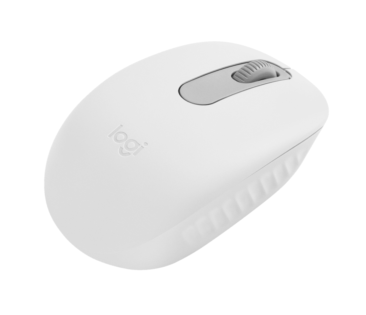 M196 Bluetooth Mouse - Offwhite - Side View - Office R Us