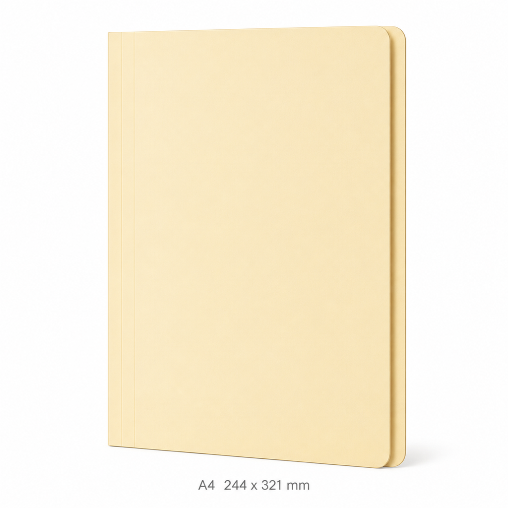 Manila File Folder with Top Tab Fastener – 165gsm — A4 (244 × 321 mm)