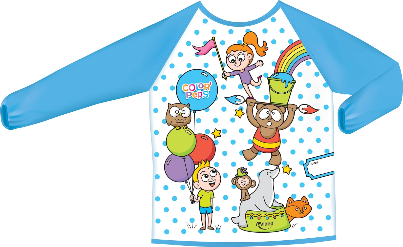 Maped Early Age Painting Apron Bag