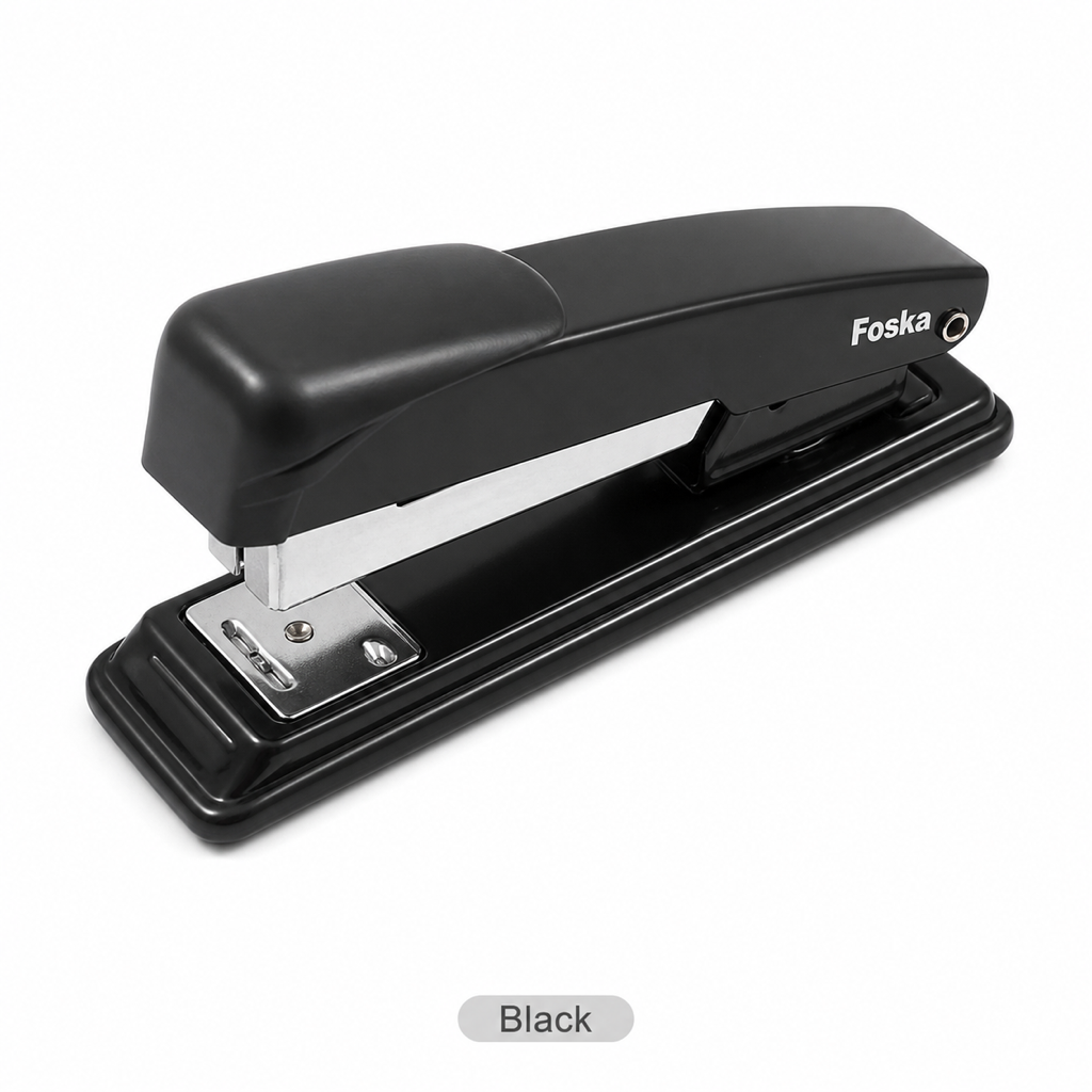 Full Strip Metal Desktop Stapler – 20 Sheets — Black