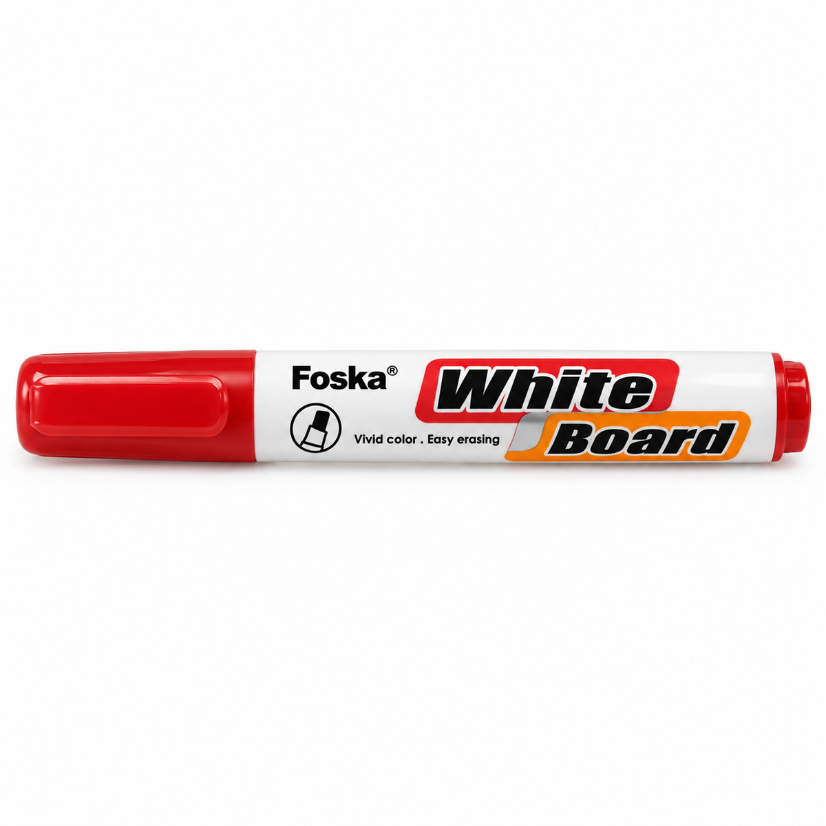 Foska White Board Marker MK8016 – red marker close-up