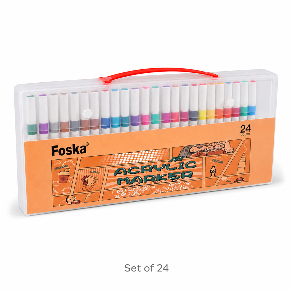 Non-Toxic Acrylic Paint Markers — Set of 24