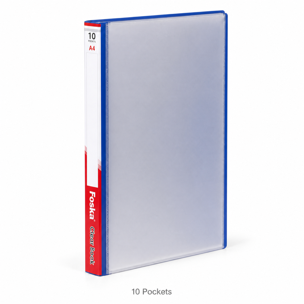 A4 Clear Display Book — 10 Pockets