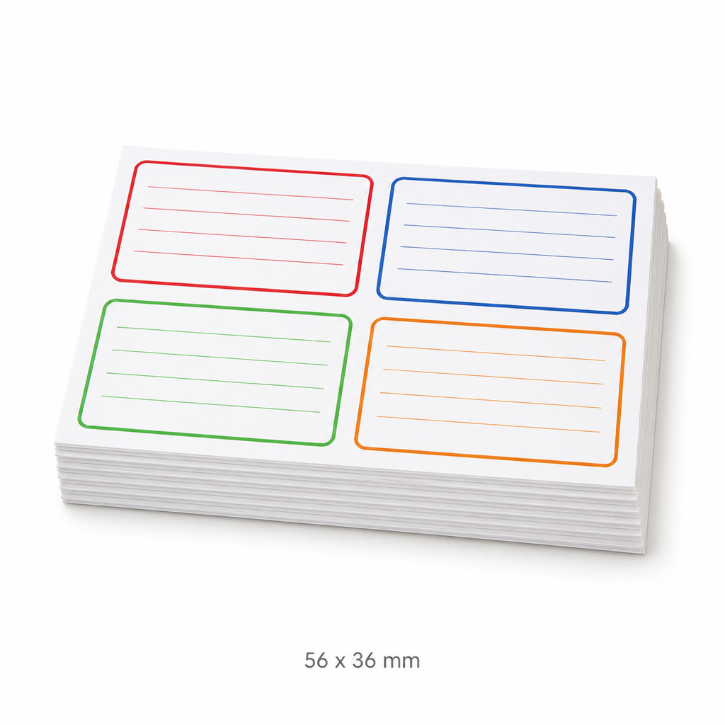 Blank Price and Name Sticker Labels – 10 Sheets — 56 x 36 mm