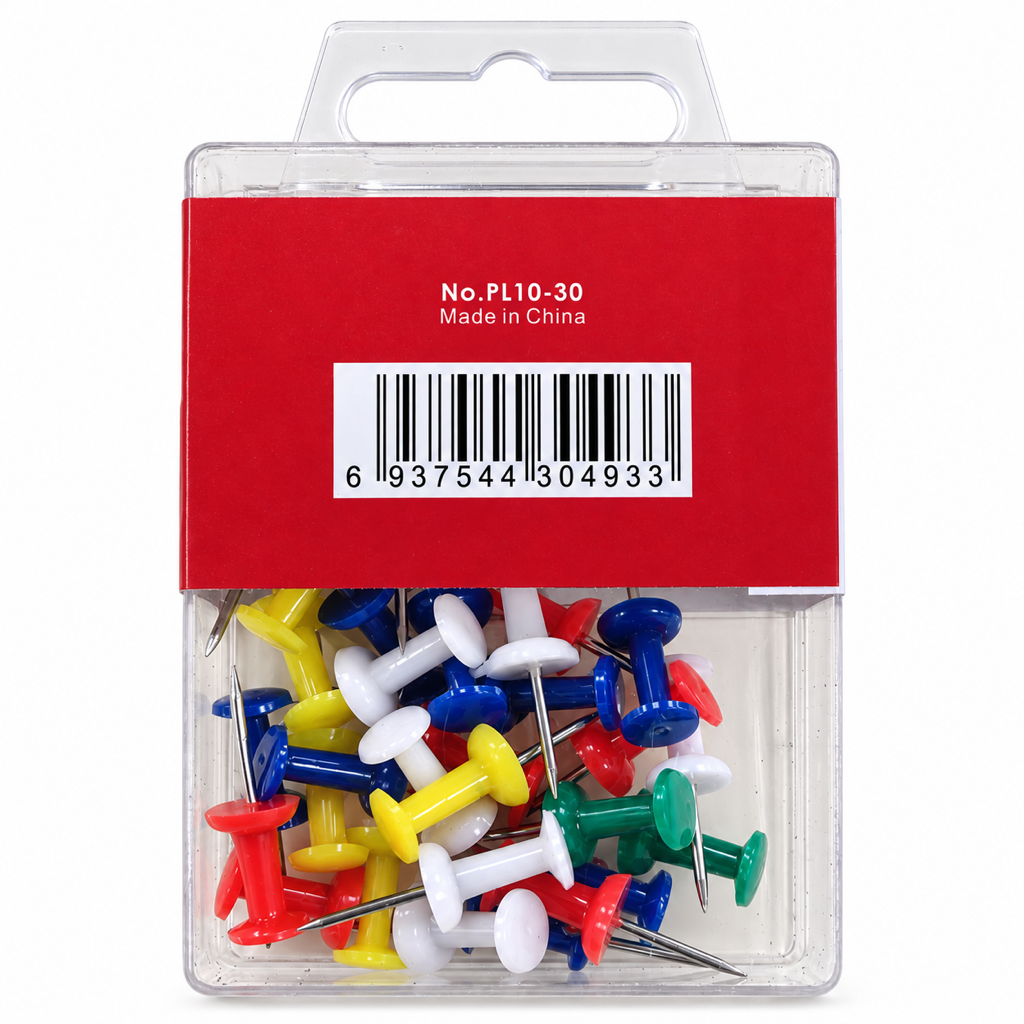 Foska Push Pins 30 pcs PL10-30 – box back