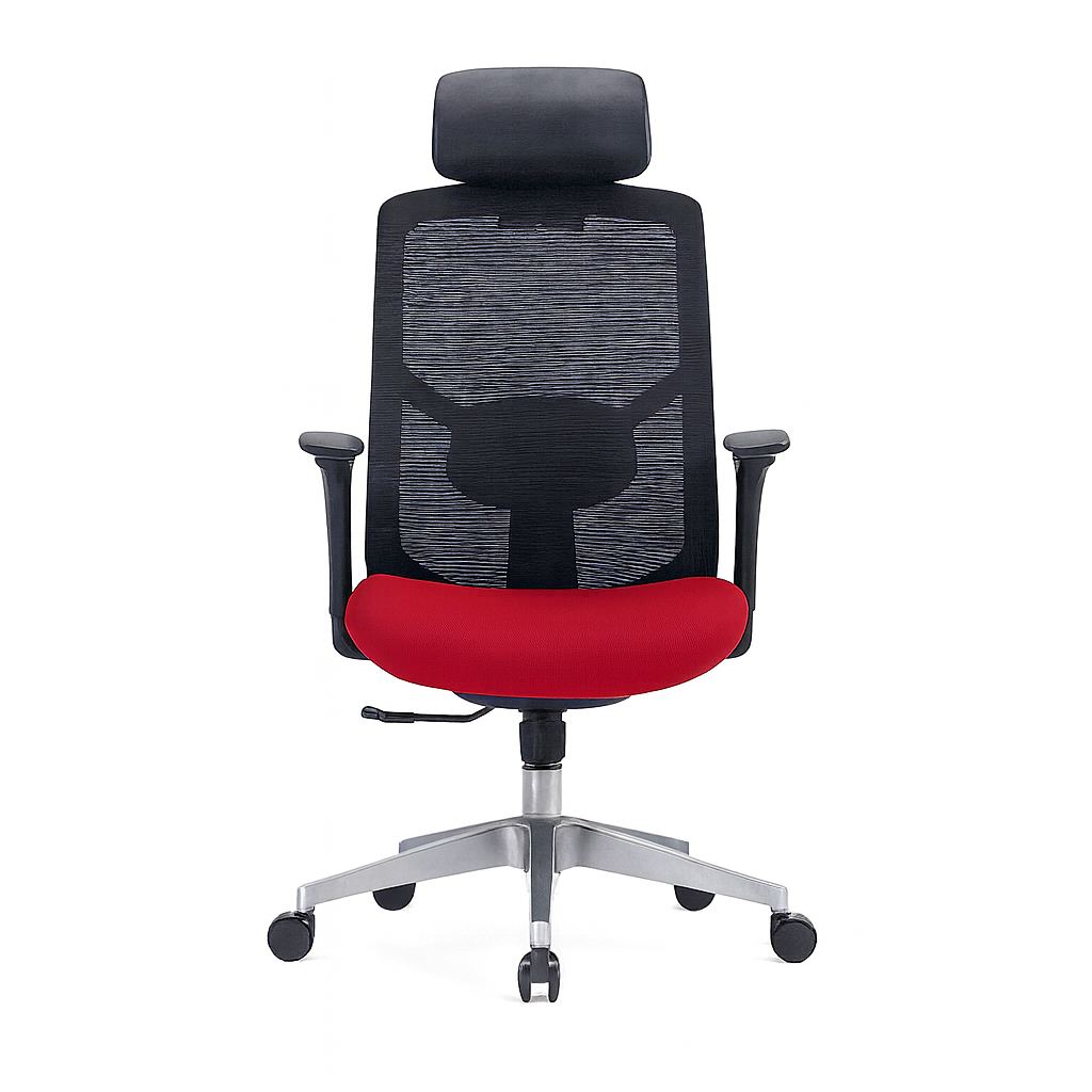 CH-523A – Adjustable PU Headrest Executive Mesh Chair