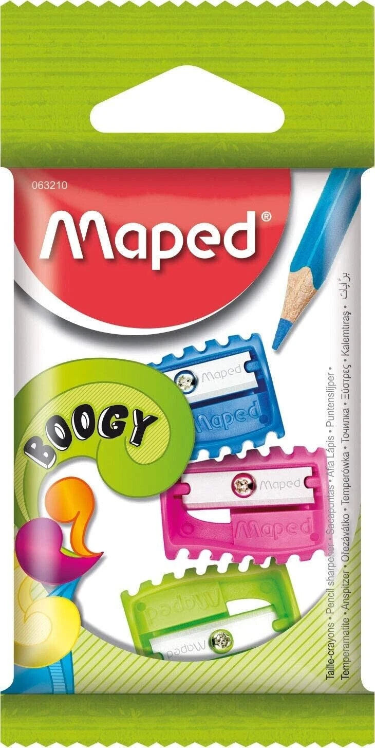 Maped Pencil Sharpener Boogy 1H X3 Flowpack