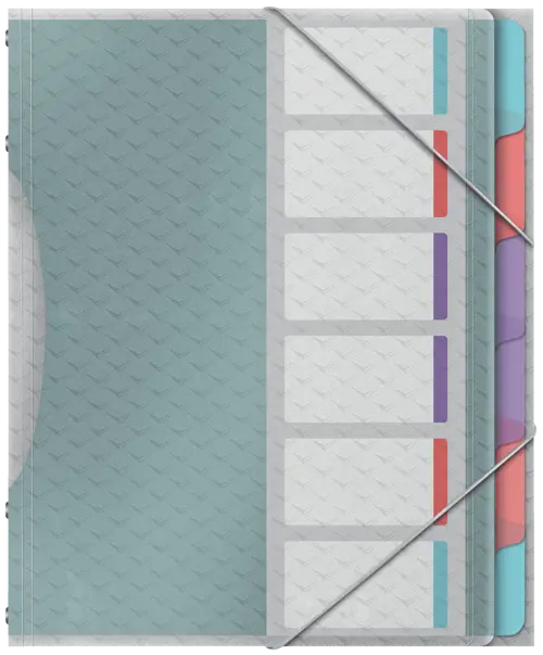Esselte Divider Book Colour Ice 6 Part Multicolour