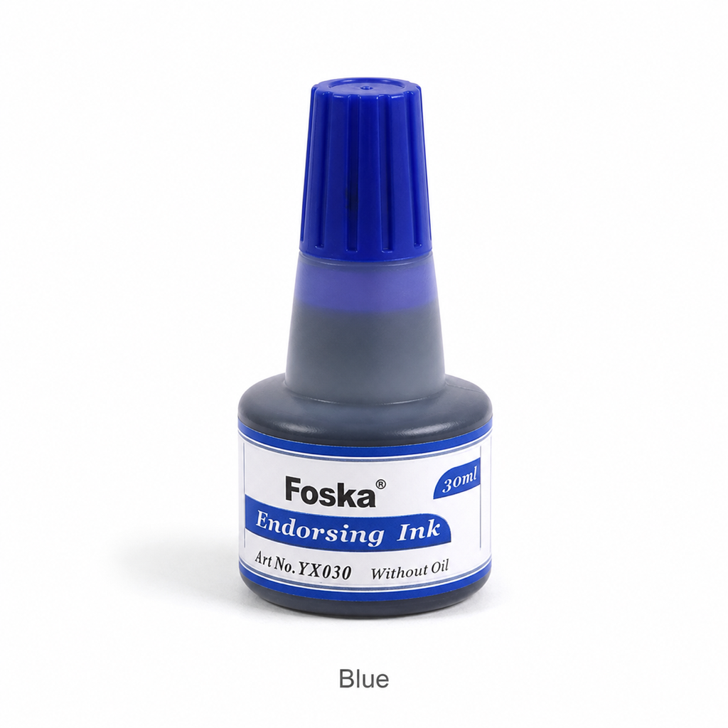 Stamp Pad Endorsing Ink 30 ml — Blue