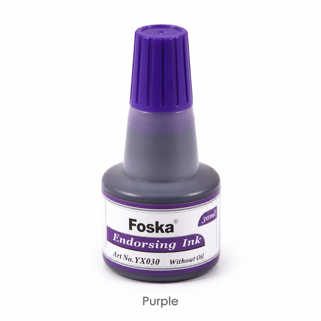 Stamp Pad Endorsing Ink 30 ml — Purple