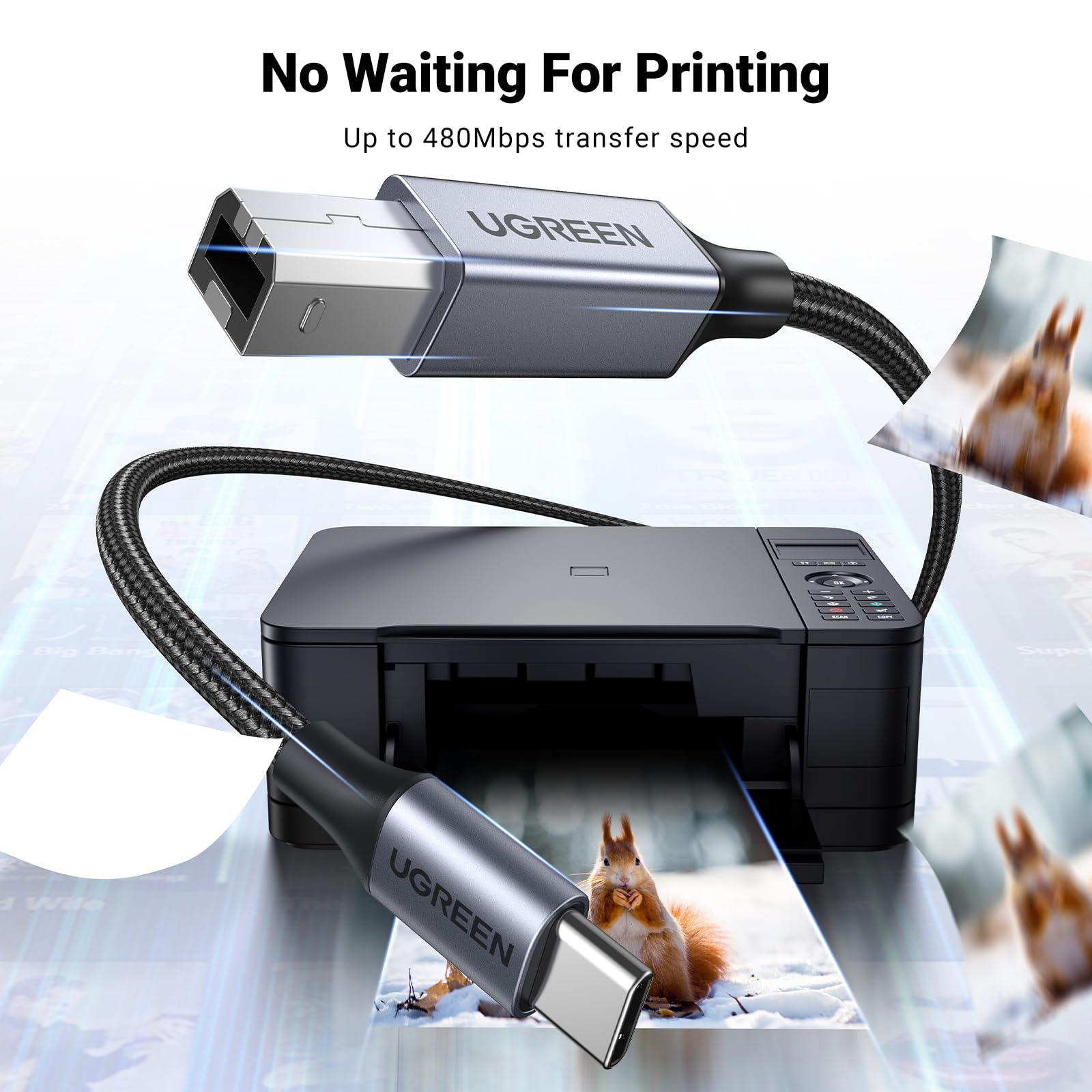 UGREEN USB-C to Printer Cable - Image 3 - Office R Us