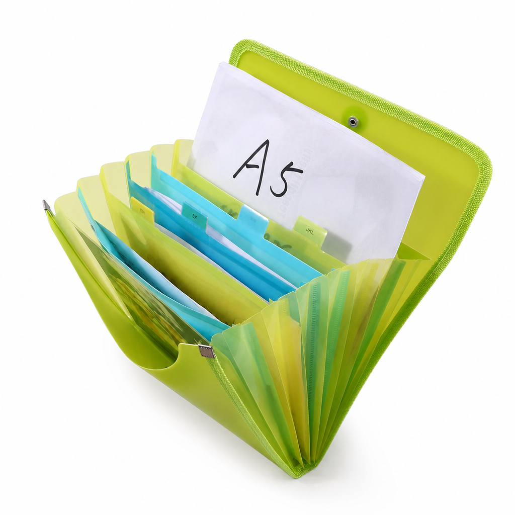 Foska expanding file bag, A5 (7 pockets), No.DF2024