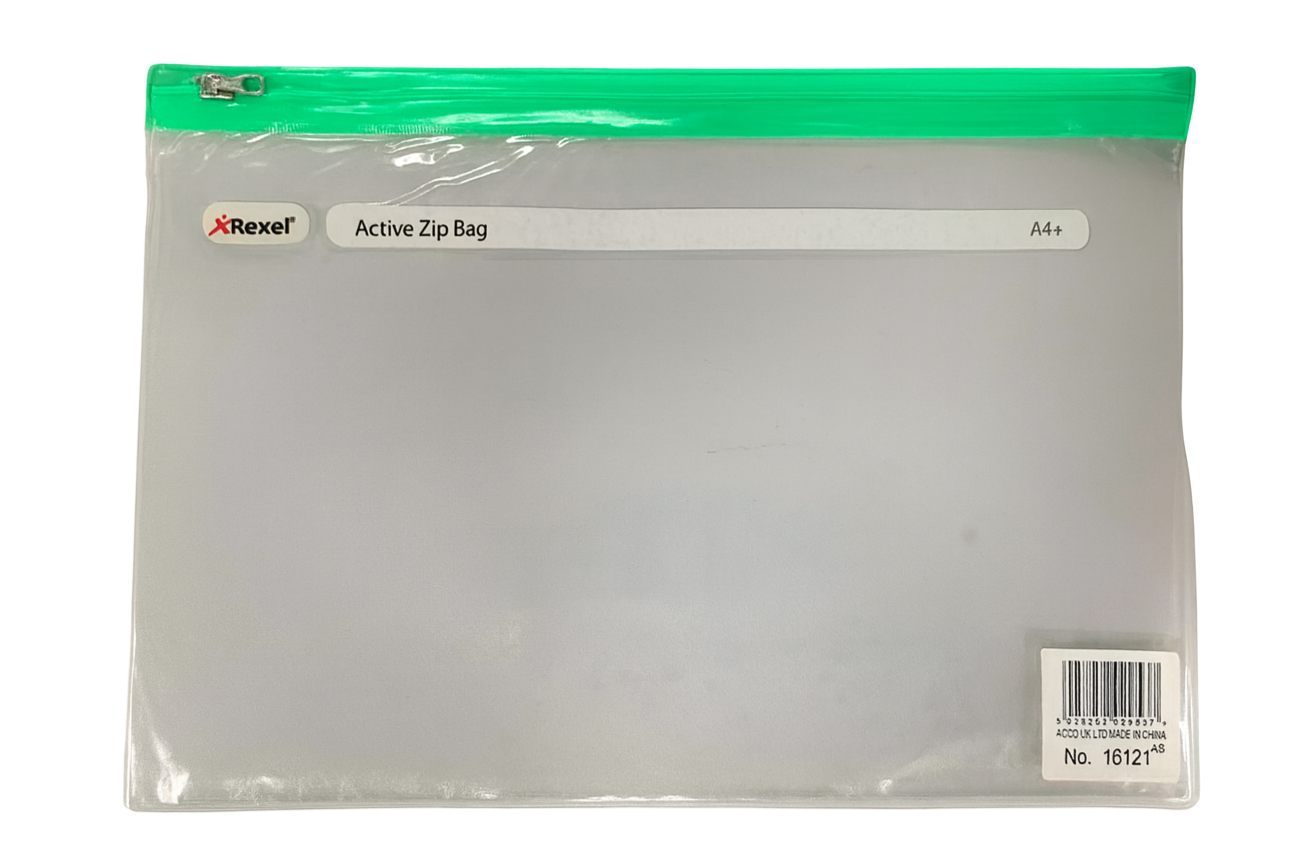 Rexel Active Zip Bag A4 – Assorted