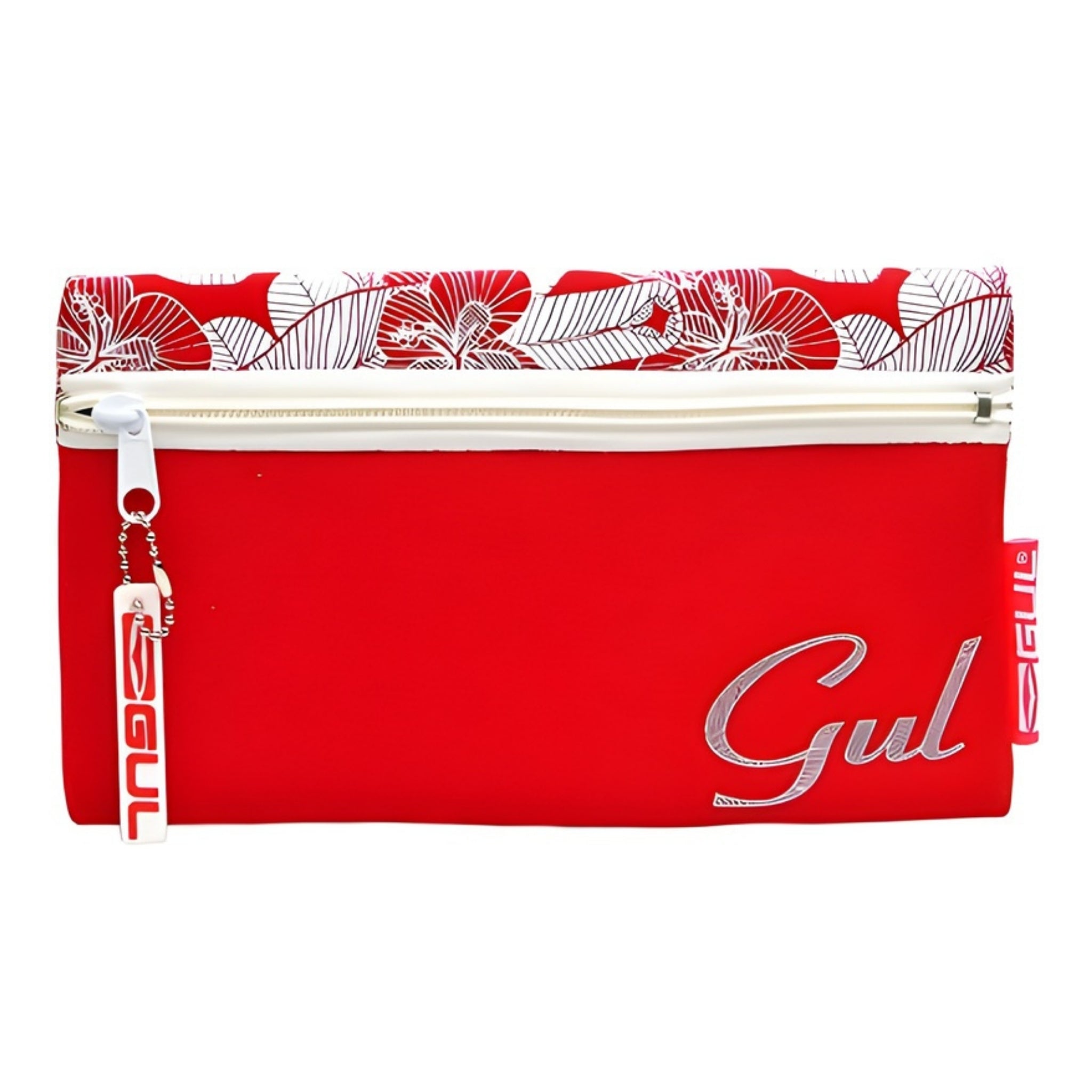 Helix Gul 9" X 5" Red Floral Pencil Case