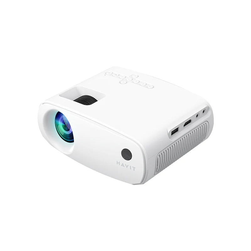 Havit Wi-Fi Screen Mirroring Projector (110 Lumens, HD 720p)
