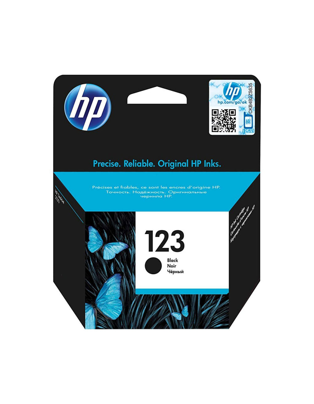 HP 123 Black Ink Cartridge