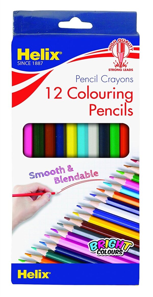 Helix Colouring Pencils 7 In 12'S
