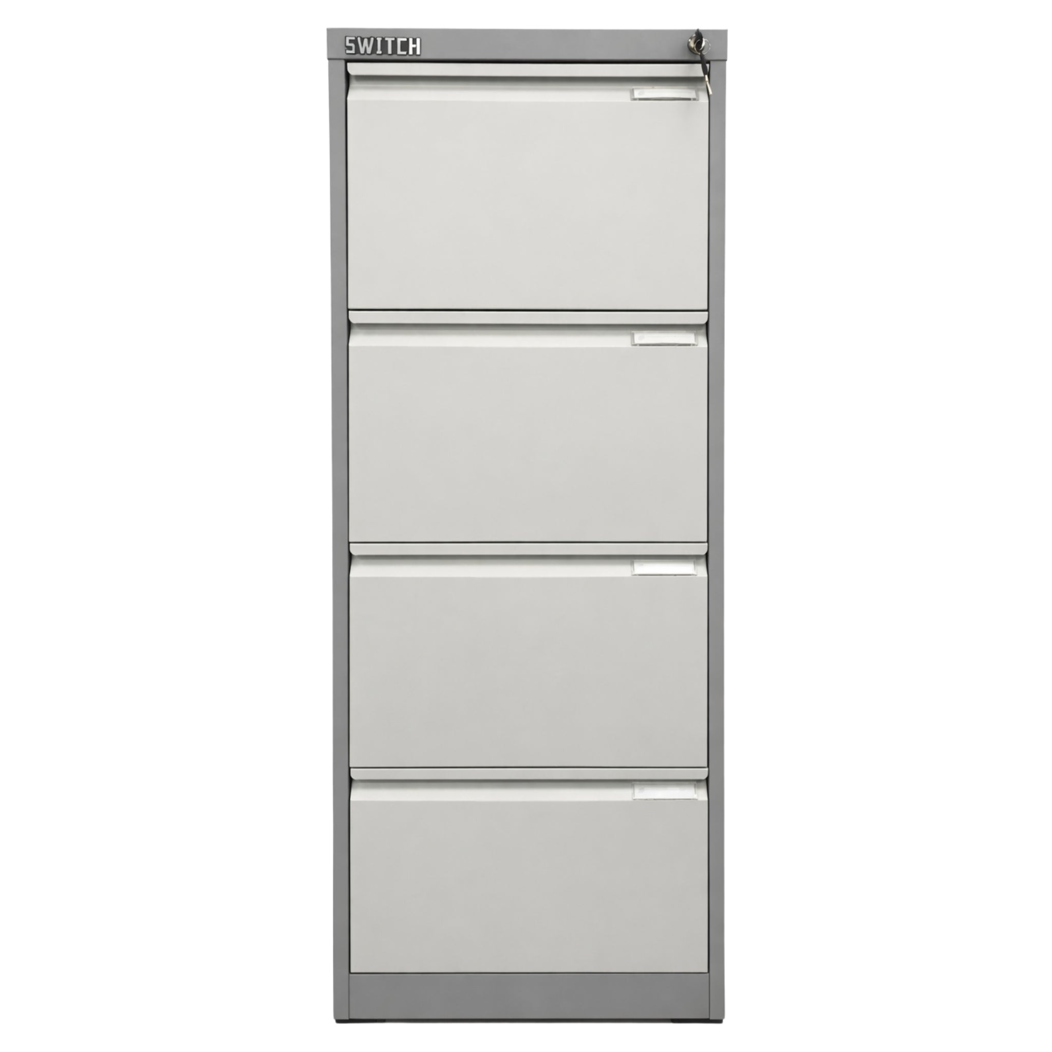 4-Drawer Vertical Metal Filing Cabinet with Anti-Tilt Mechanism