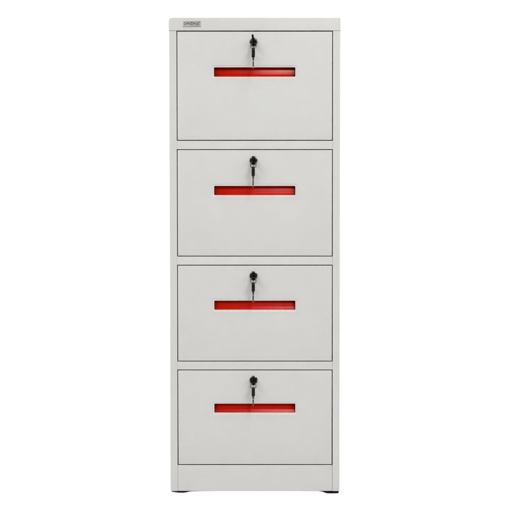 Lockable 4-Drawer Vertical Metal Filing Cabinet