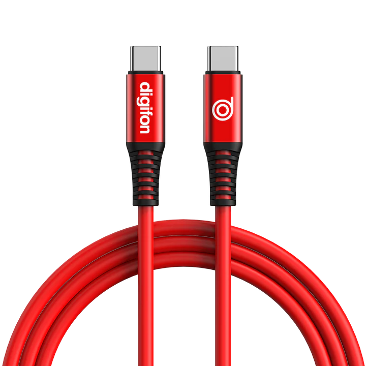 Digifon Cheetah USB-C to USB-C 2m Cable 60W – Red