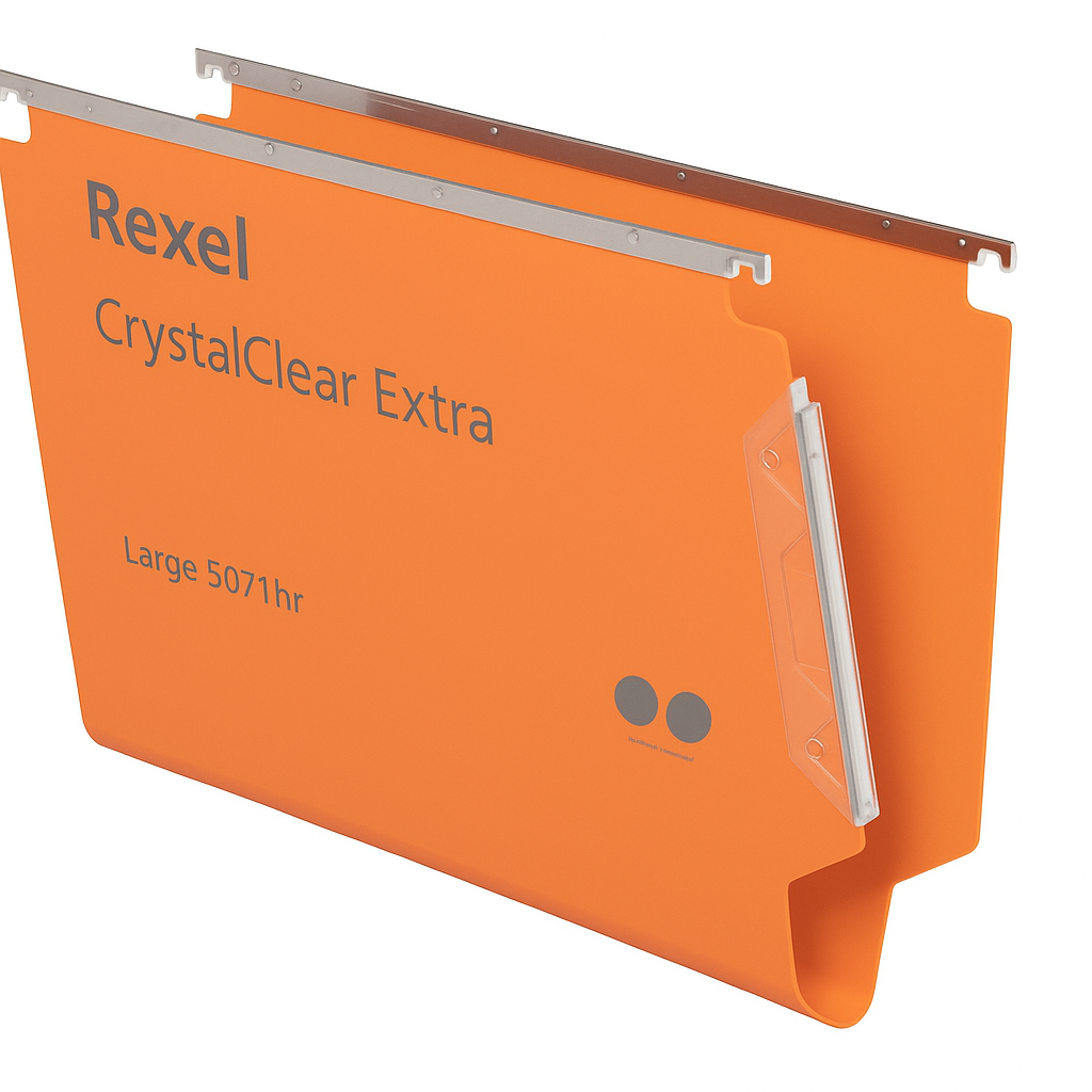 Rexel Orange Crystalfile Extra Lateral File – 330mm x 50mm