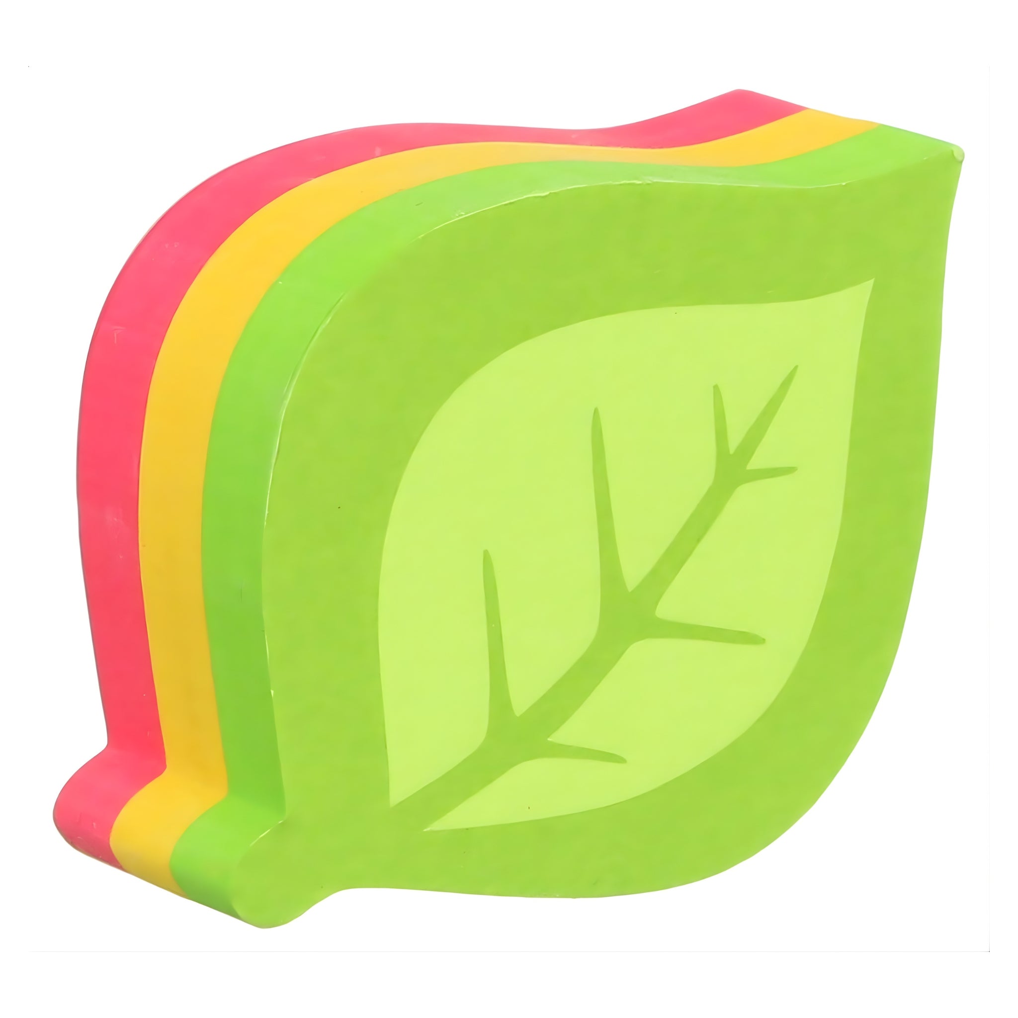 inFO Notes Mini Cube 50 x 50 mm “Leaf”, 225 Sheets – Green/Yellow/Pink
