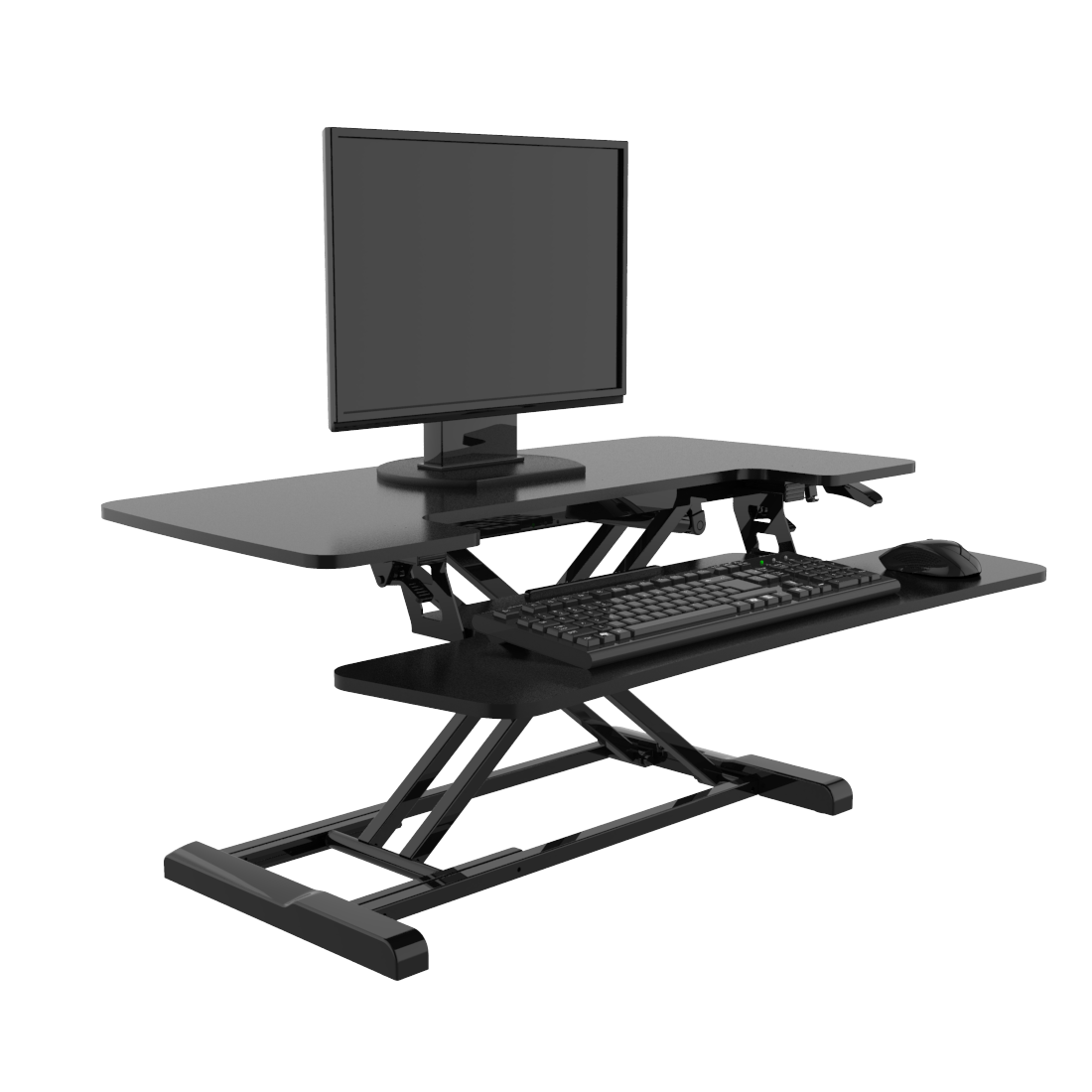 FlexiSpot Sit-and-Stand Desk Converter – Black